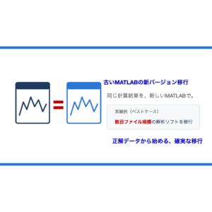 古いMATLABプログラムの新バージョン移行サービス